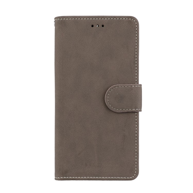 Matte Surface PU Leather 3 Card Slots Wallet Stand Mobile Phone Case for Nokia 6 - Brown-4