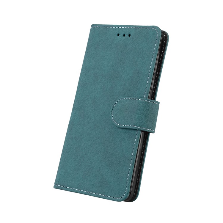 Matte Surface PU Leather 3 Card Slots Wallet Stand Phone Cover for Nokia 5 - Blue-6