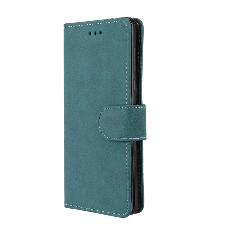 Matte Surface PU Leather 3 Card Slots Wallet Stand Phone Cover for Nokia 5 - Blue-7