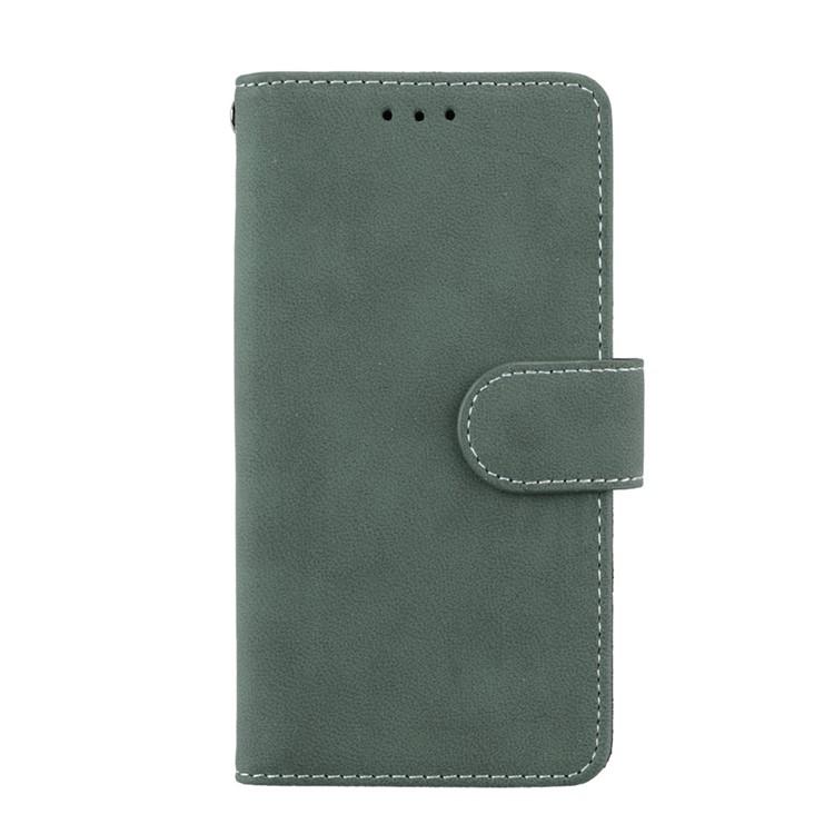 Matte Finish Wallet PU Leather Stand Mobile Phone Case for Nokia 3 - Green-4
