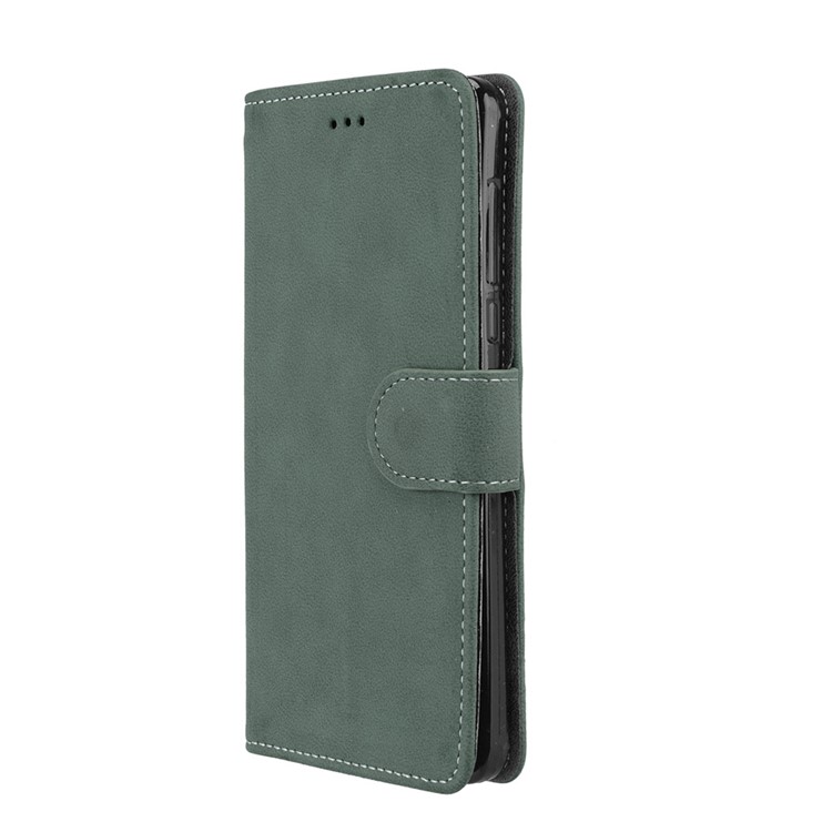 Matte Finish Wallet PU Leather Stand Mobile Phone Case for Nokia 3 - Green-7
