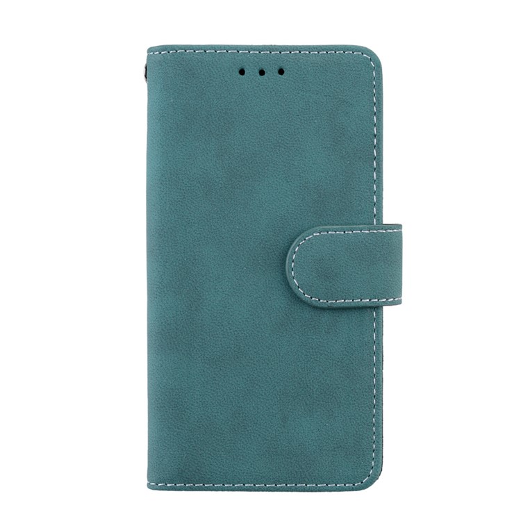 Matte Finish Wallet PU Leather Stand Cell Phone Case for Nokia 3 - Blue-4