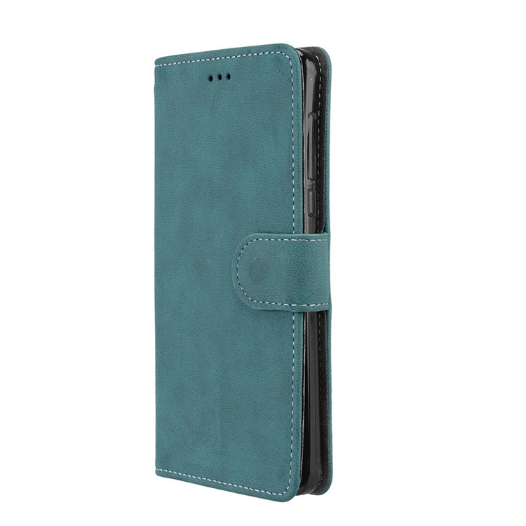 Matte Finish Wallet PU Leather Stand Cell Phone Case for Nokia 3 - Blue-7