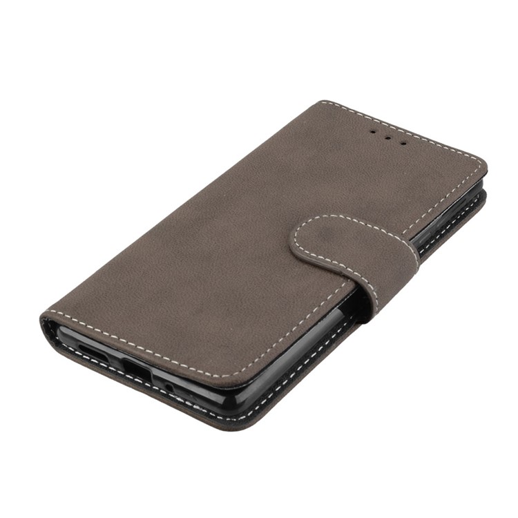 Matte Finish Wallet PU Leather Stand Cell Phone Cover for Nokia 3 - Brown-11