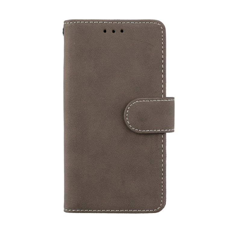 Matte Finish Wallet PU Leather Stand Cell Phone Cover for Nokia 3 - Brown-4