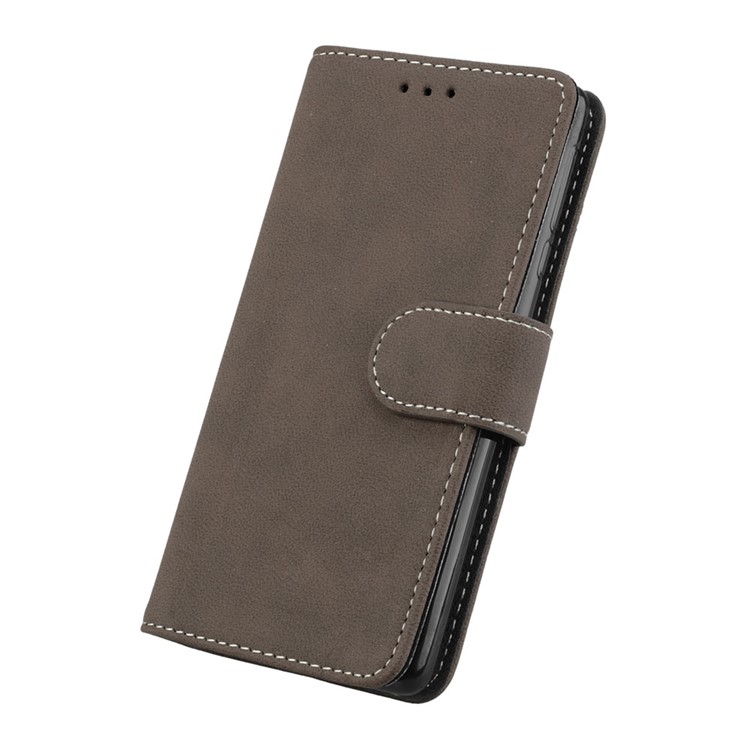 Matte Finish Wallet PU Leather Stand Cell Phone Cover for Nokia 3 - Brown-6