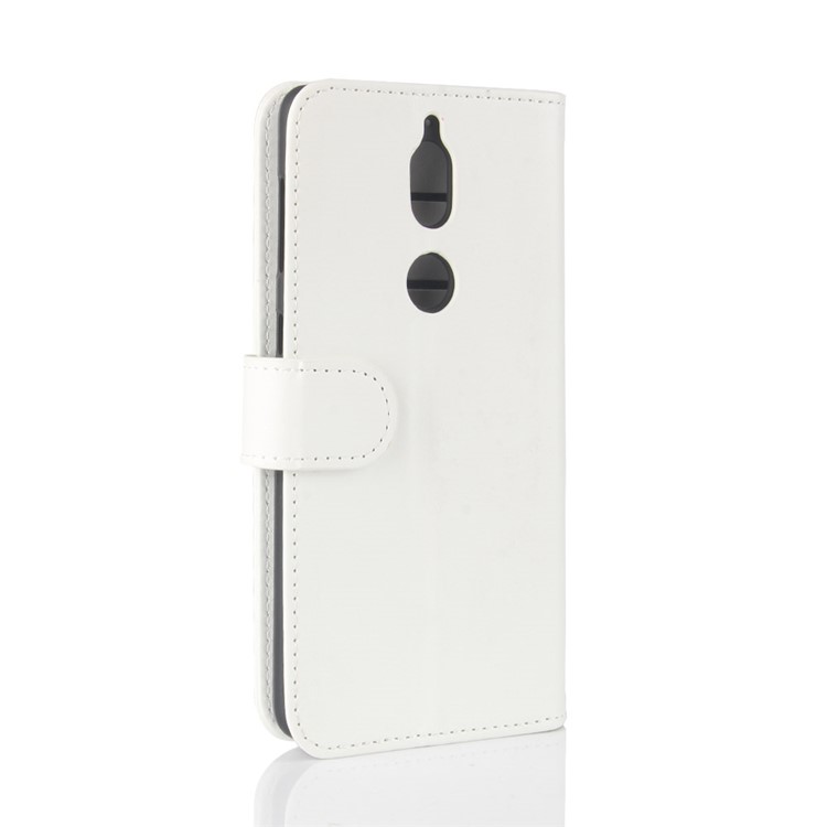 Crazy Horse Texture Wallet Stand Protective Leather Cover for Nokia 7 - White-7