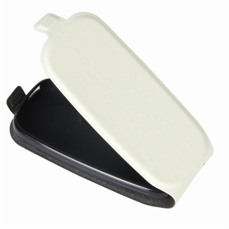 Crazy Horse Leather Vertical Cover for Nokia 105 - White-4