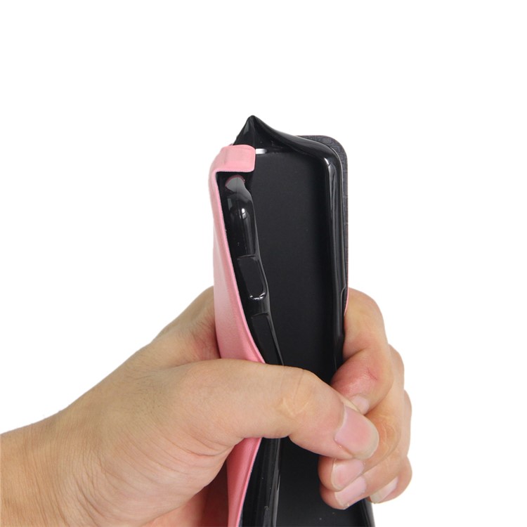 Crazy Horse Vertical Leather Shell Case for Nokia 105 - Pink-5