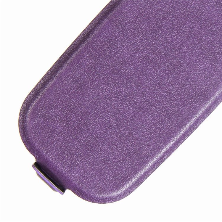 Crazy Horse Skin Leather Vertical Case for Nokia 105 - Purple-3