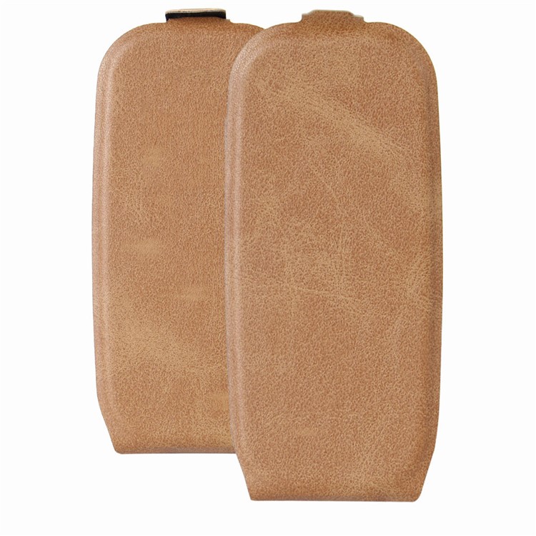 Crazy Horse Vertical Leather Protective Case for Nokia 105 - Brown-1