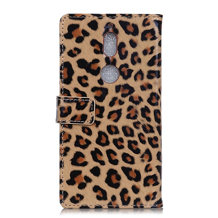 Leopard Pattern Wallet Stand Leather Phone Case for Nokia 7-4