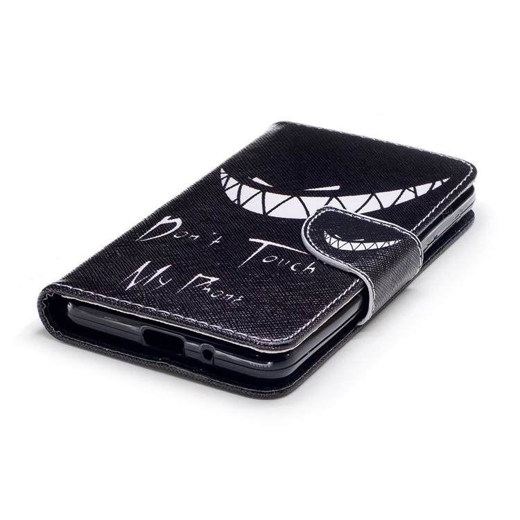 Pattern Printing PU Leather Magnetic Wallet Stand Cover for Nokia 2 - Angry Face-6