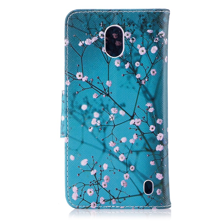 Pattern Printing PU Leather Magnetic Wallet Stand Cell Phone Cover for Nokia 2 - Wintersweet-3