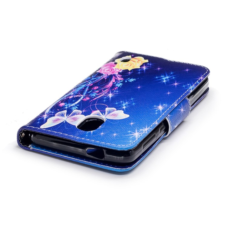 Pattern Printing PU Leather Wallet Stand Phone Shell for Nokia 2 - Crystal Butterflies-7