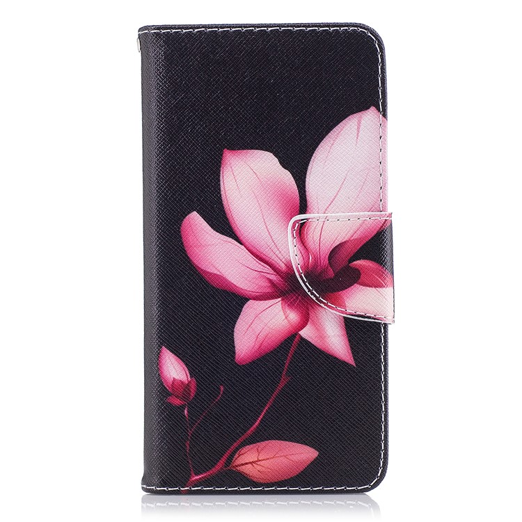 Pattern Printing PU Leather Wallet Stand Mobile Phone Cover for Nokia 2 - Flowers-2
