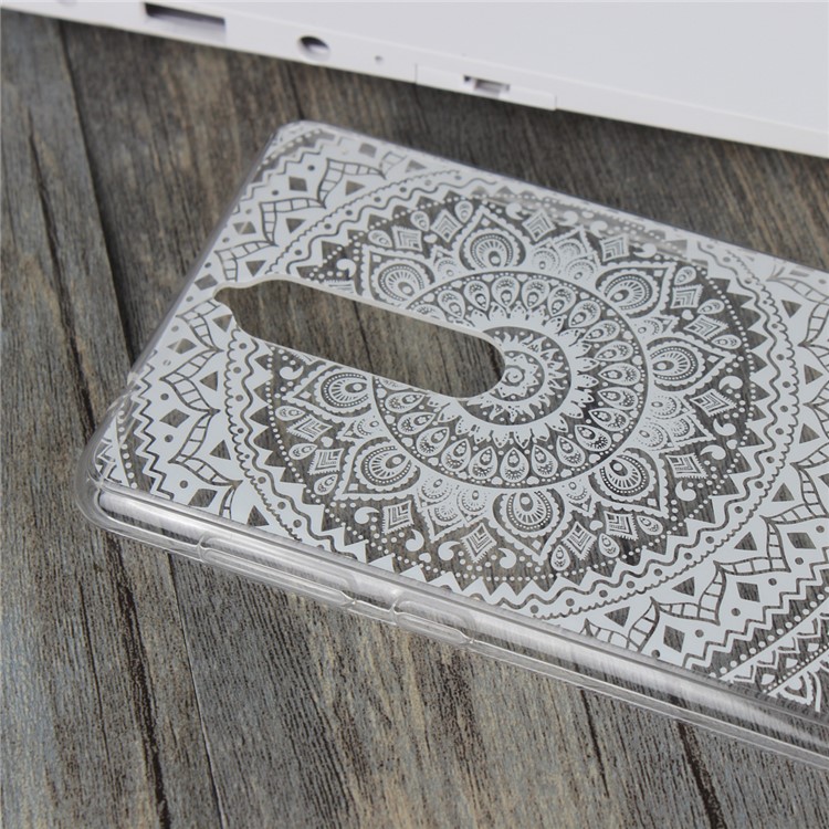 Mandala Pattern PC Back + TPU Frame Hybrid Mobile Phone Cover for Nokia 8 - White-5