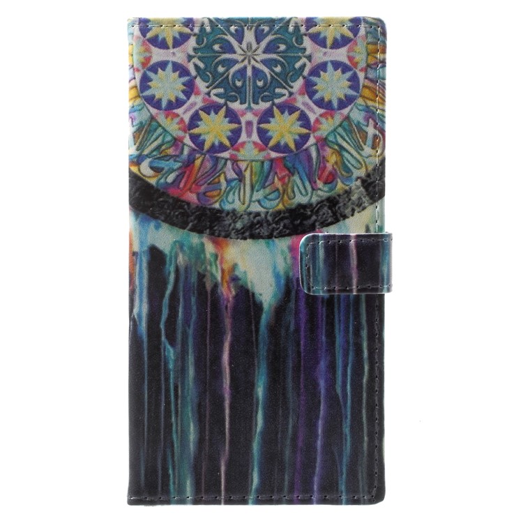 Pattern Printing PU Leather Stand Wallet Phone Shell for Nokia 2 - Dream Catcher-1