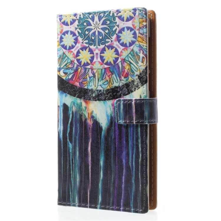 Pattern Printing PU Leather Stand Wallet Phone Shell for Nokia 2 - Dream Catcher-3