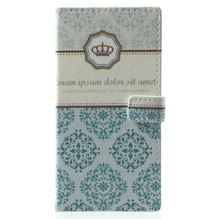 Pattern Printing PU Leather Card Holder Mobile Shell for Nokia 2 - Damask Flower-1