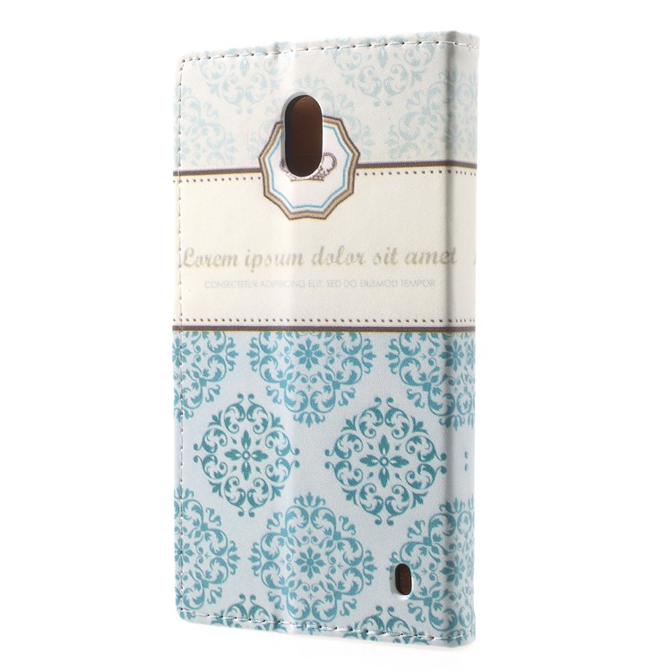 Pattern Printing PU Leather Card Holder Mobile Shell for Nokia 2 - Damask Flower-2