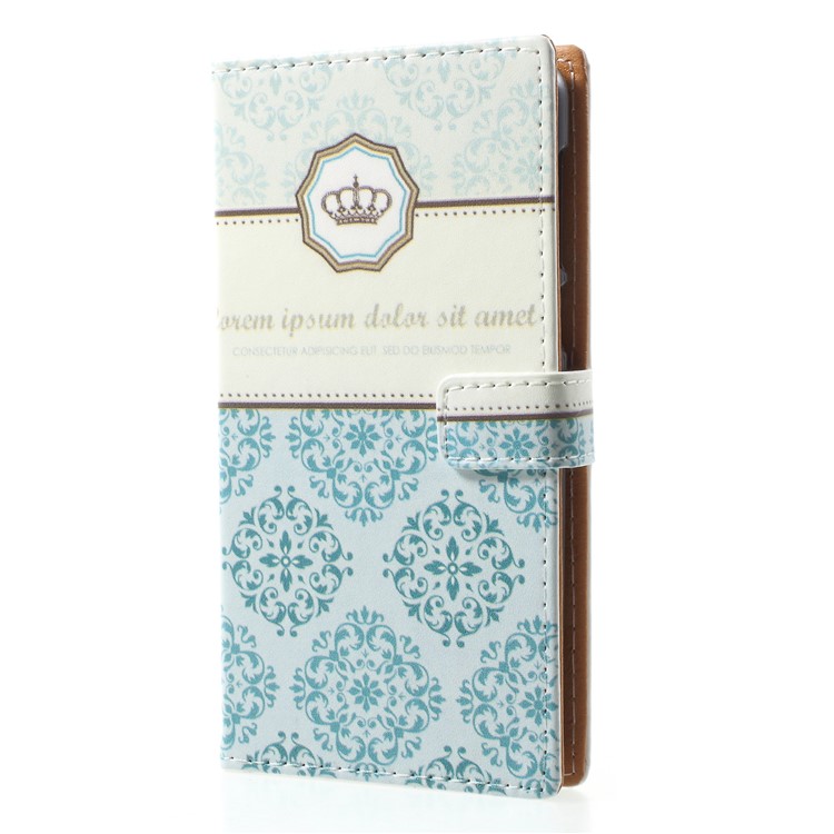 Pattern Printing PU Leather Card Holder Mobile Shell for Nokia 2 - Damask Flower-3