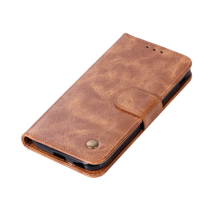 Premium Vintage PU Leather Wallet Protective Casing Cover for Nokia 2 - Brown-7