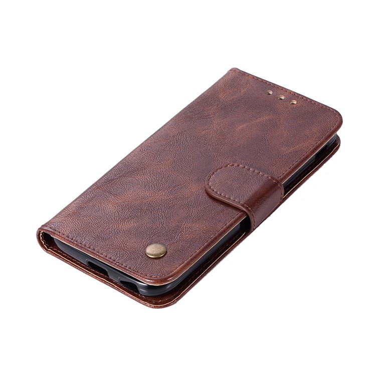 Premium Vintage PU Leather Wallet Mobile Phone Case for Nokia 2 - Coffee-7