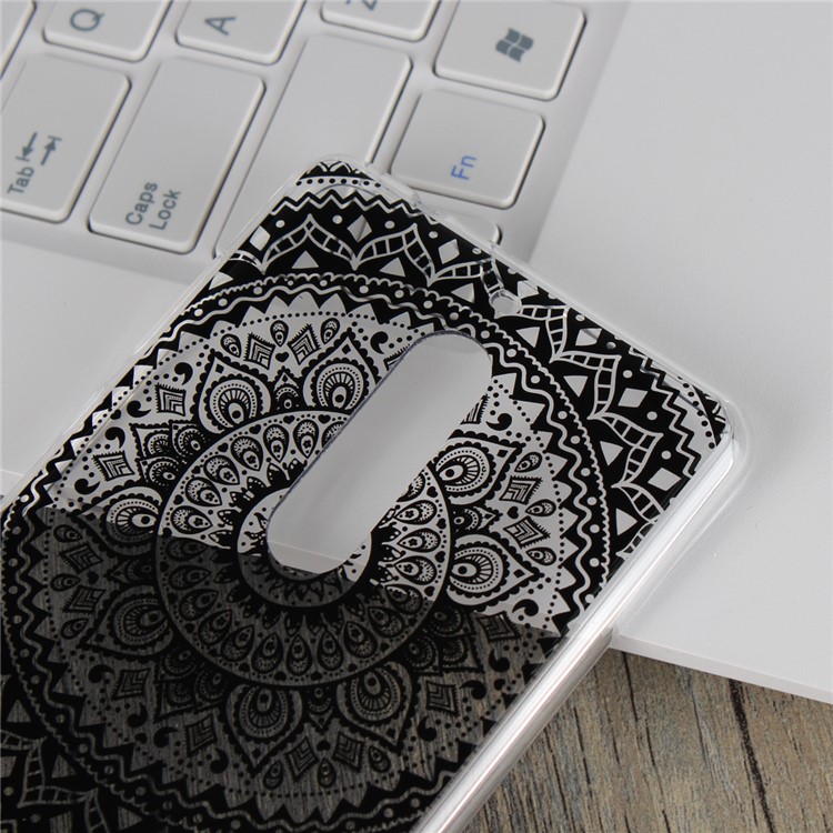 Mandala Flower TPU + PC Combo Back Case for Nokia 5 - Black-4