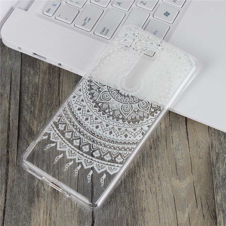 Mandala Flower TPU + PC Hybrid Back Case for Nokia 5 - White-3