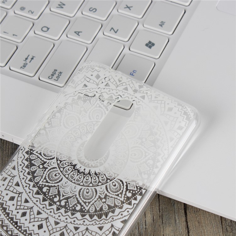Mandala Flower TPU + PC Hybrid Back Case for Nokia 5 - White-4