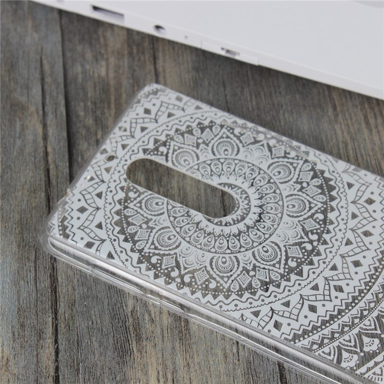 Mandala Flower TPU + PC Hybrid Back Case for Nokia 5 - White-5
