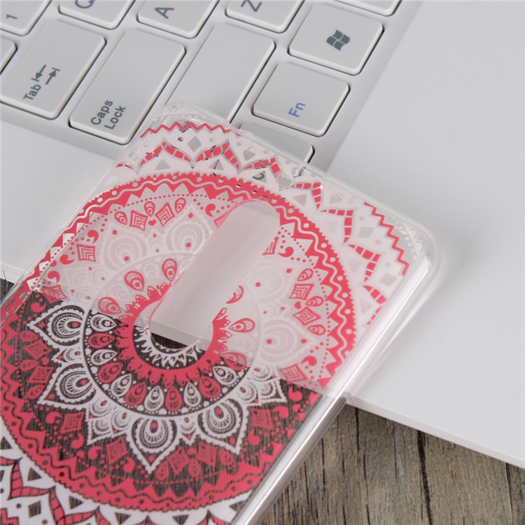 Mandala Flower TPU + PC Combo Back Cover for Nokia 5 - Pink-4