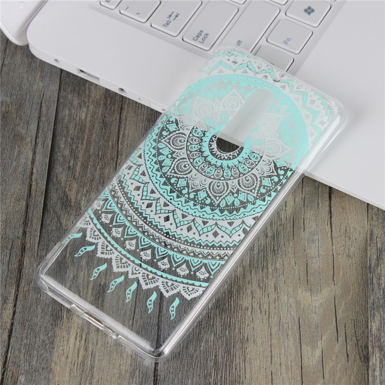 Mandala Flower TPU + PC Combo Back Shell for Nokia 5 - Green-3