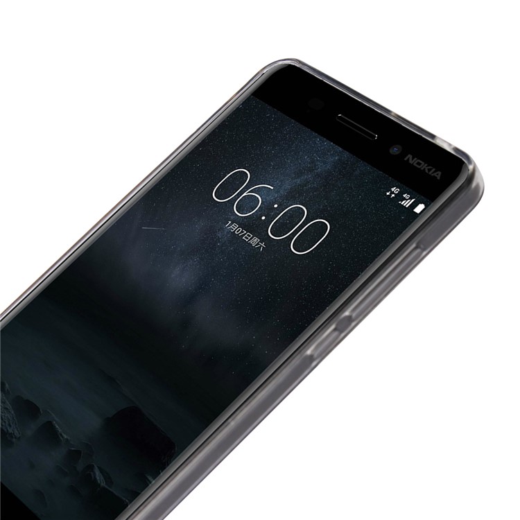 For Nokia 6 Mandala Pattern PC Back + TPU Edge Mobile Case - Black-3