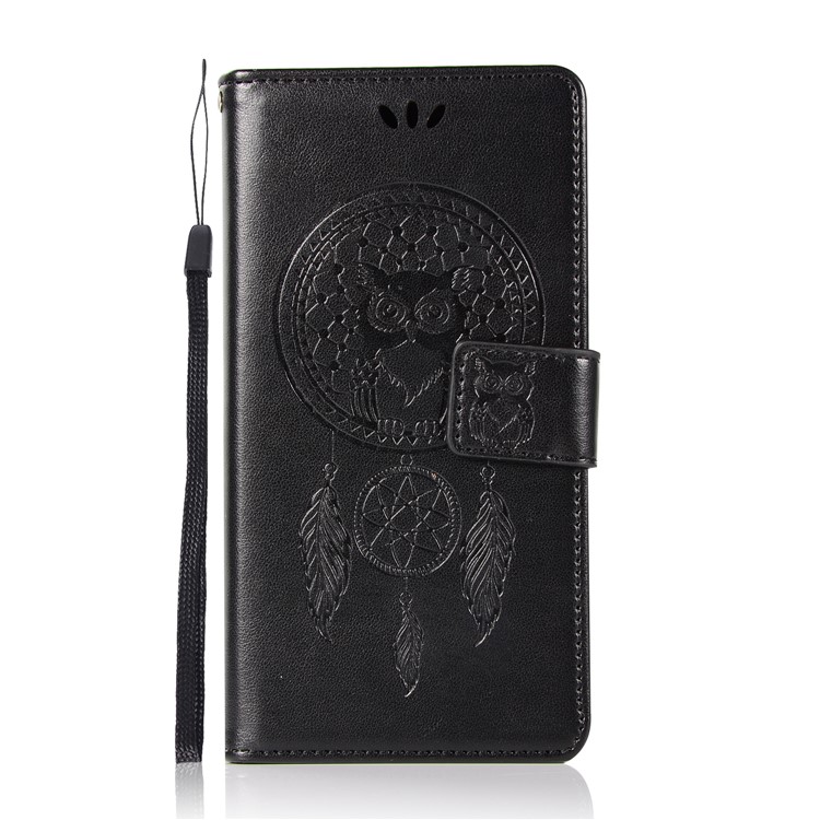 Imprint Owl Dream Catcher Pattern PU Leather Wallet Case for Nokia 2 - Black-2