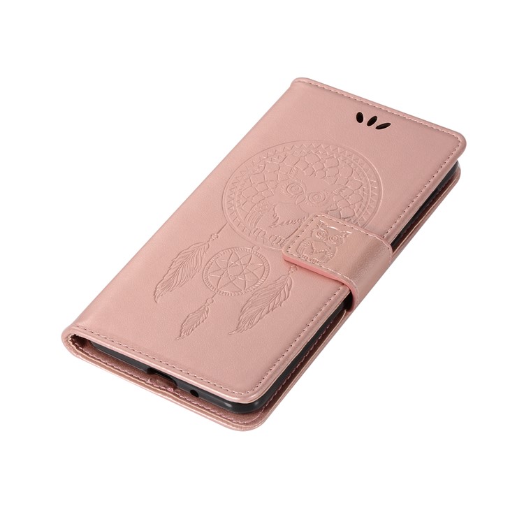 Imprint Owl Dream Catcher Pattern PU Leather Wallet Shell for Nokia 2 - Rose Gold-7