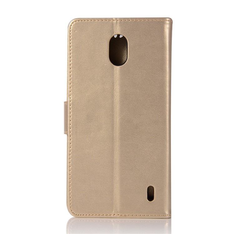 Imprint Owl Dream Catcher Pattern PU Leather Wallet Stand Case for Nokia 2 - Gold-3