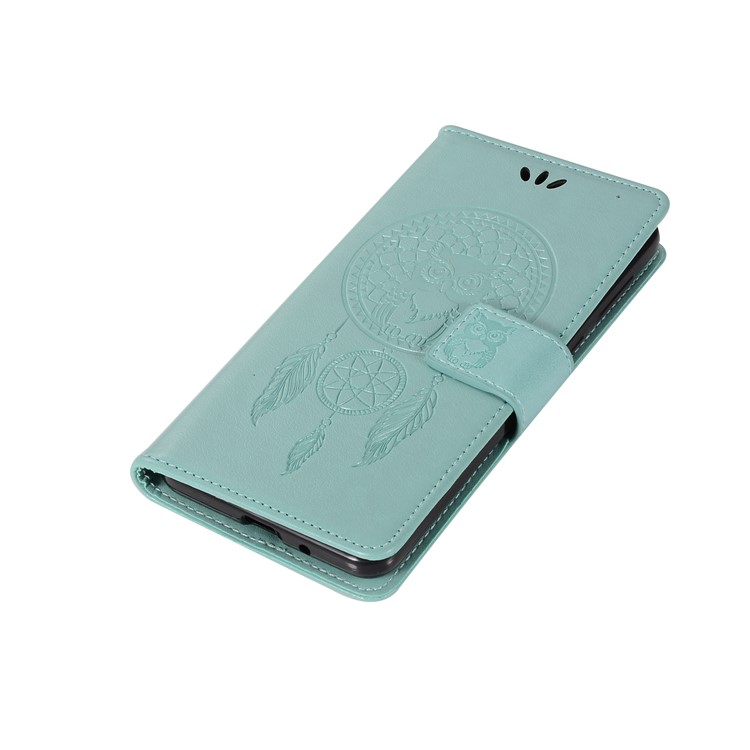 Imprint Owl Dream Catcher Pattern PU Leather Stand Wallet Phone Cover for Nokia 2 - Cyan-7