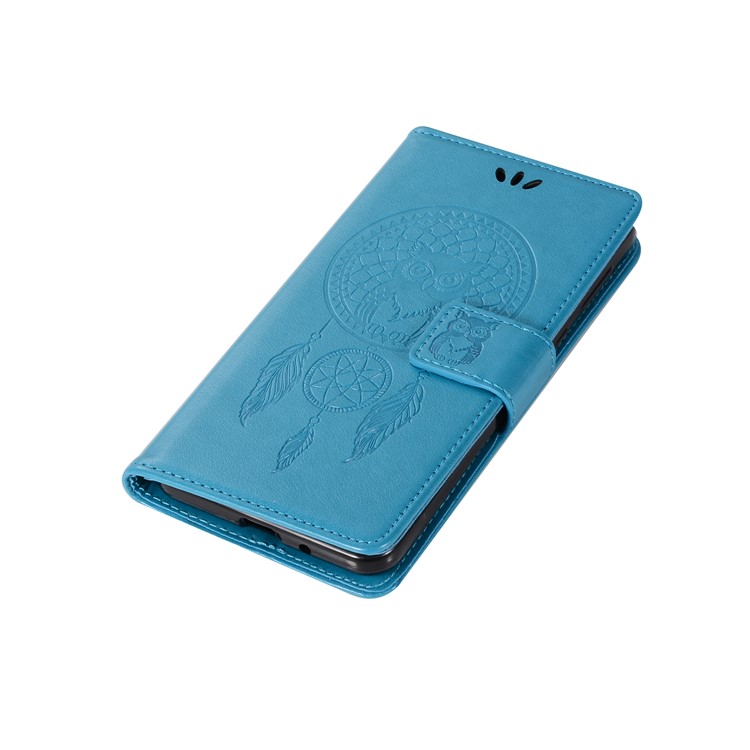 Imprint Owl Dream Catcher Pattern PU Leather Wallet Phone Shell with Stand for Nokia 2 - Blue-7