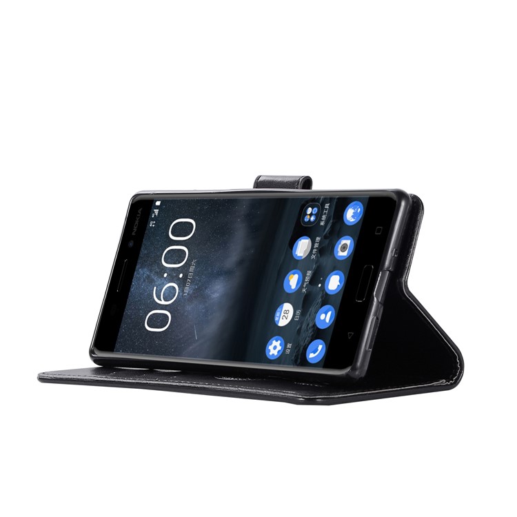 Imprint Owl Dream Catcher Pattern PU Leather Magnetic Wallet Mobile Phone Case for Nokia 3 - Black-5