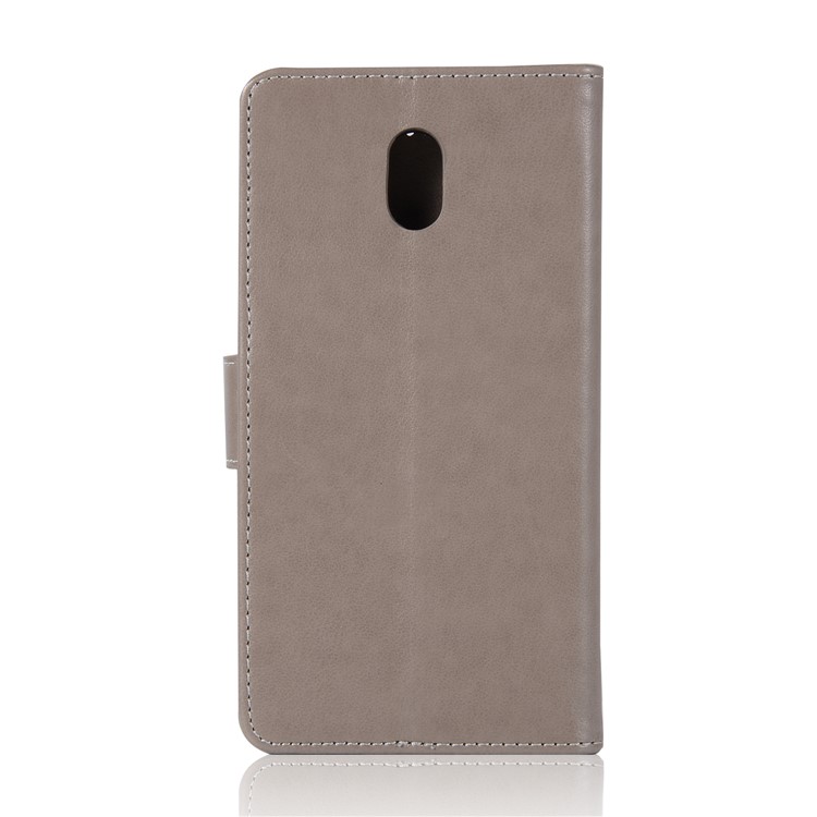 Imprint Owl Dream Catcher Pattern PU Leather Flip Stand Cell Phone Case for Nokia 3 - Grey-3
