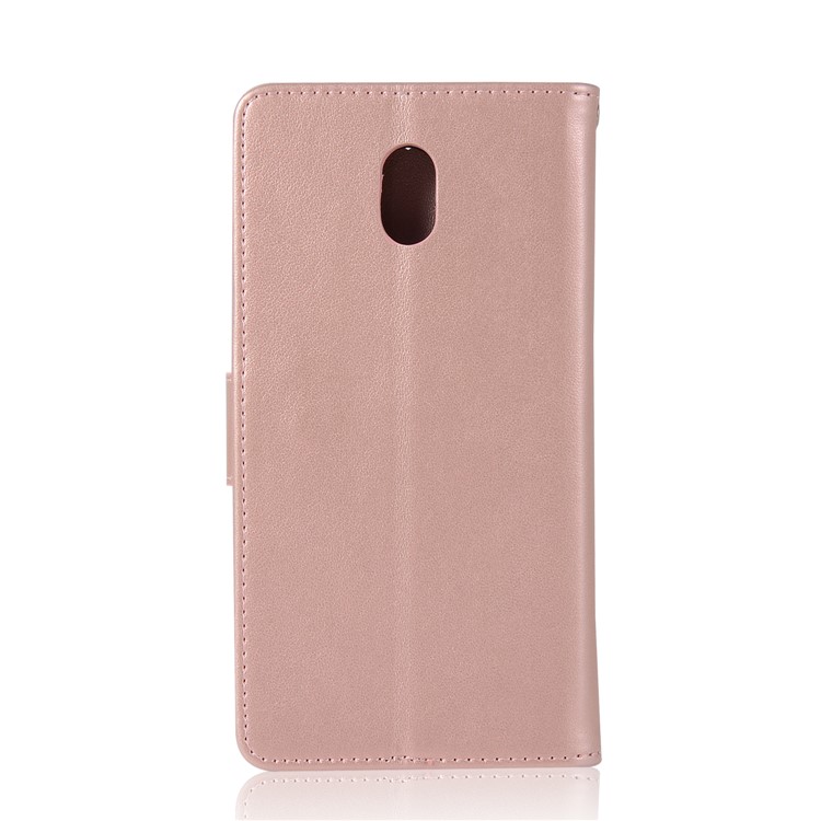 Imprint Owl Dream Catcher Pattern PU Leather Stand Wallet Phone Case for Nokia 3 - Rose Gold-3