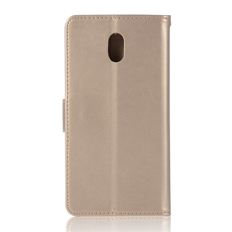 Imprint Owl Dream Catcher Pattern PU Leather Wallet Mobile Case with Stand for Nokia 3 - Gold-3