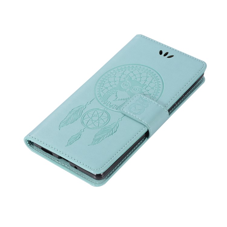 Imprint Owl Dream Catcher Pattern PU Leather Protection Cell Phone Cover for Nokia 3 - Cyan-6