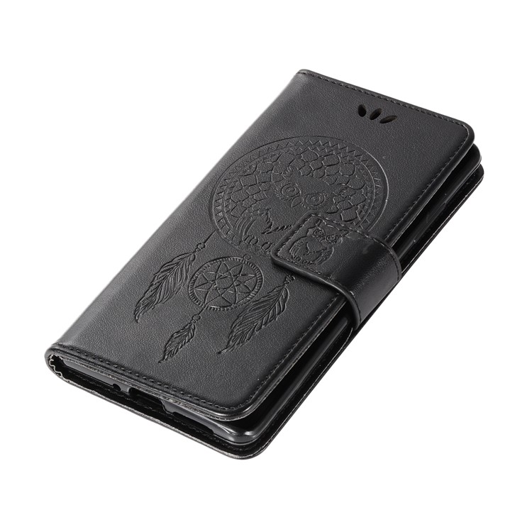 Imprint Owl Dream Catcher Pattern Wallet Leather Stand Case for Nokia 9 / 8 Sirocco - Black-7