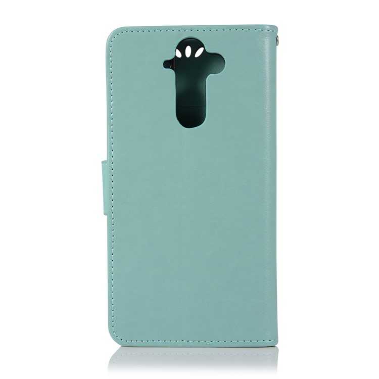 Imprint Owl Dream Catcher Pattern Wallet Leather Phone Cover for Nokia 9 / 8 Sirocco - Cyan-3