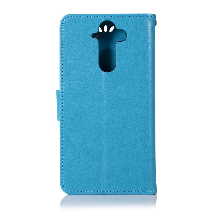 Imprint Owl Dream Catcher Pattern PU Leather Card Holder Phone Shell for Nokia 9 / 8 Sirocco - Blue-3