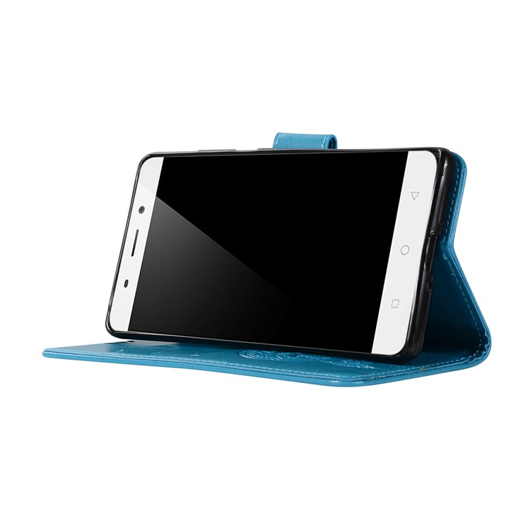 Imprint Owl Dream Catcher Pattern PU Leather Card Holder Phone Shell for Nokia 9 / 8 Sirocco - Blue-5