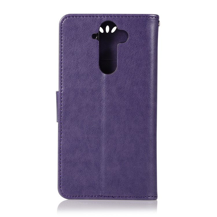 Imprint Owl Dream Catcher Pattern Wallet Stand Leather Mobile Case for Nokia 9 / 8 Sirocco - Purple-3
